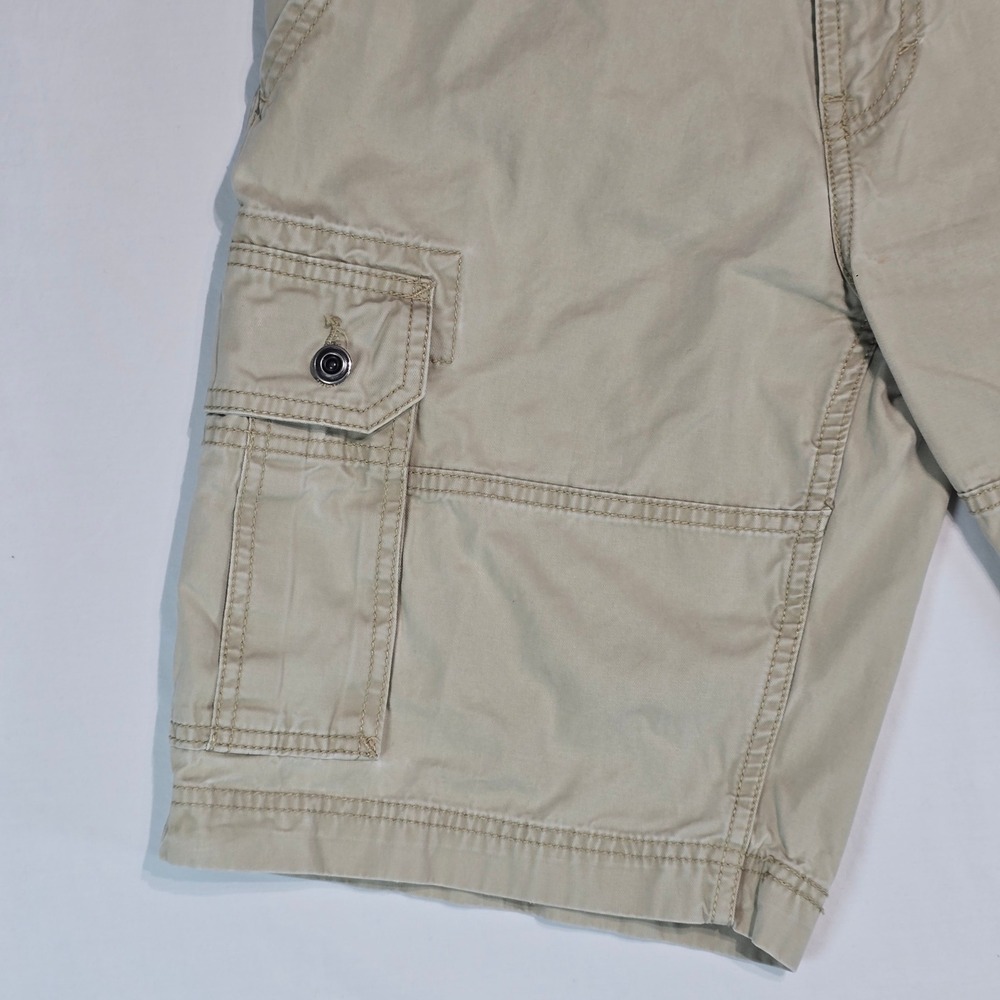 Levis Mens Cargo Shorts Khaki Tan Cotton Multi Pocket Size 31 Utility‎ Casual - Picture 2 of 16
